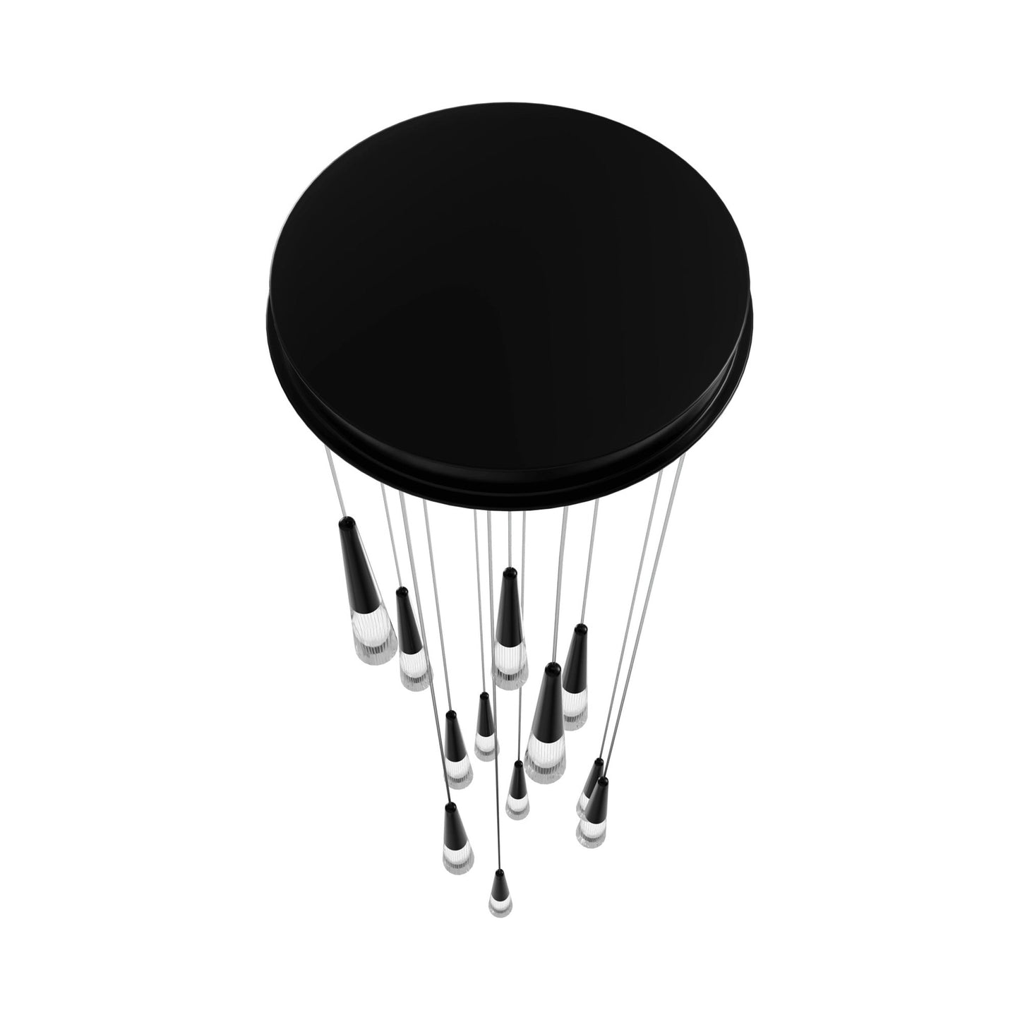 Encino Multi Light Pendant Light in Detail.