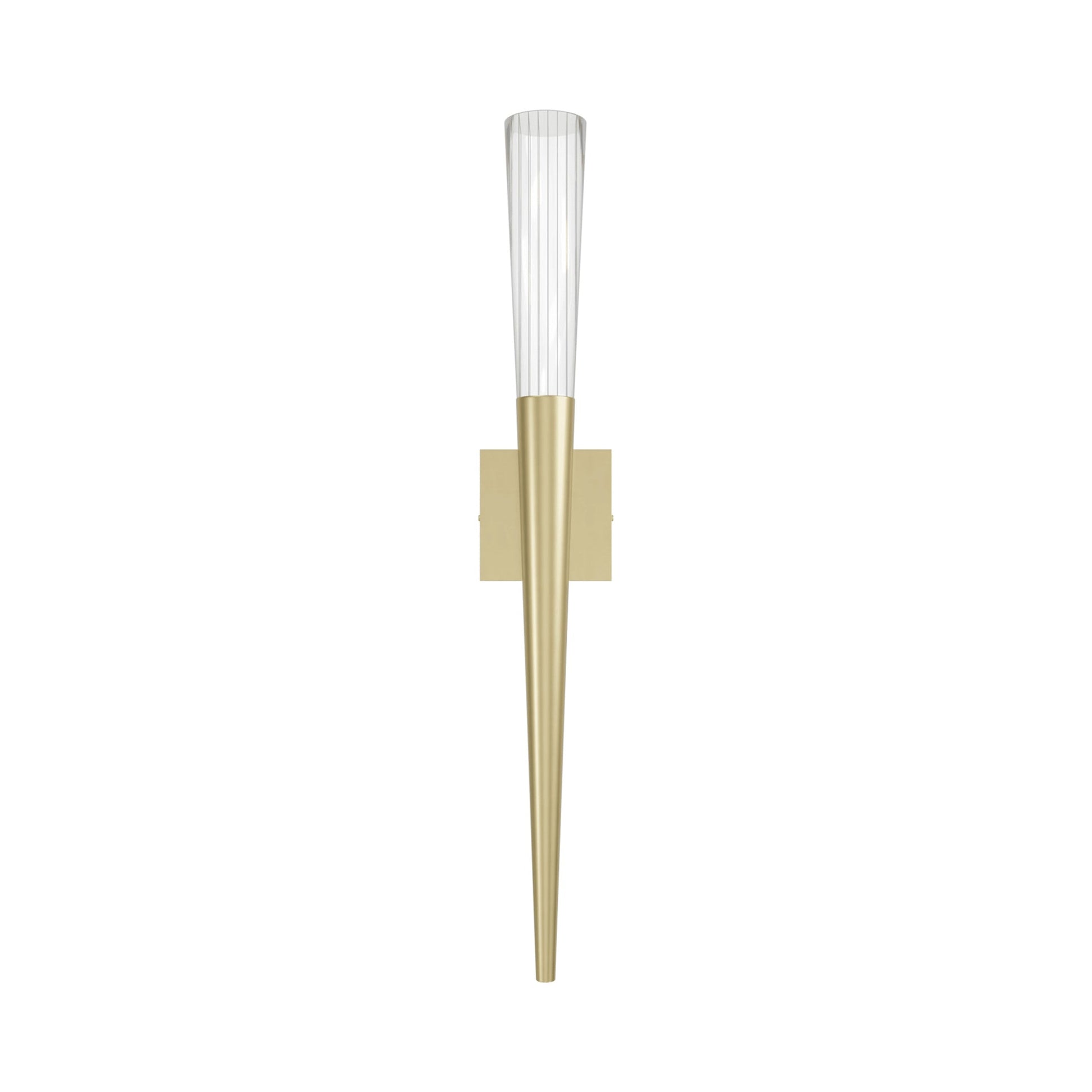 Encino Wall Light in Brushed Brass.