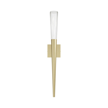 Encino Wall Light in Brushed Brass.