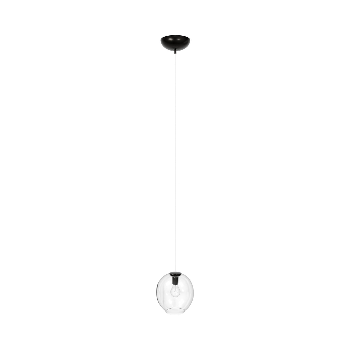 Fairfax Ave. Globe Pendant Light in Dark Bronze.