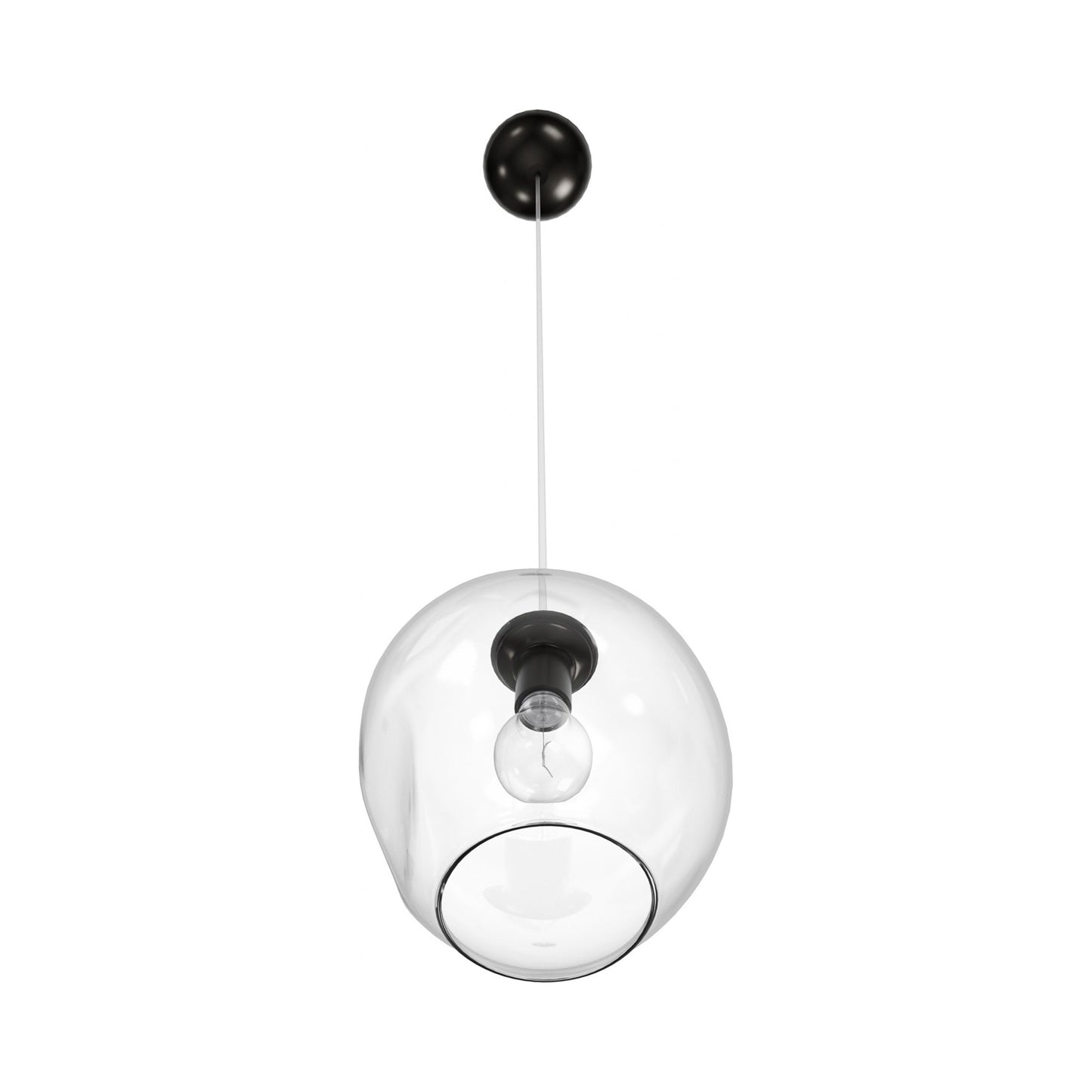 Fairfax Ave. Globe Pendant Light in Detail.