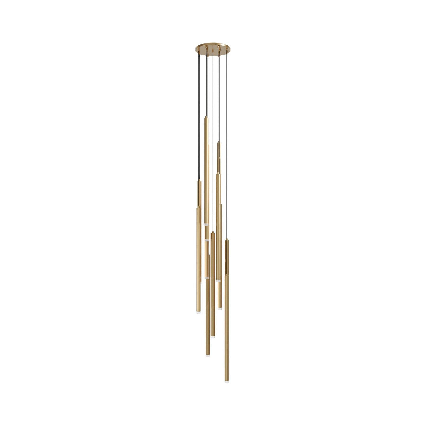 Filmore Multi-Light Pendant Light in Aged Brass (13-Light).