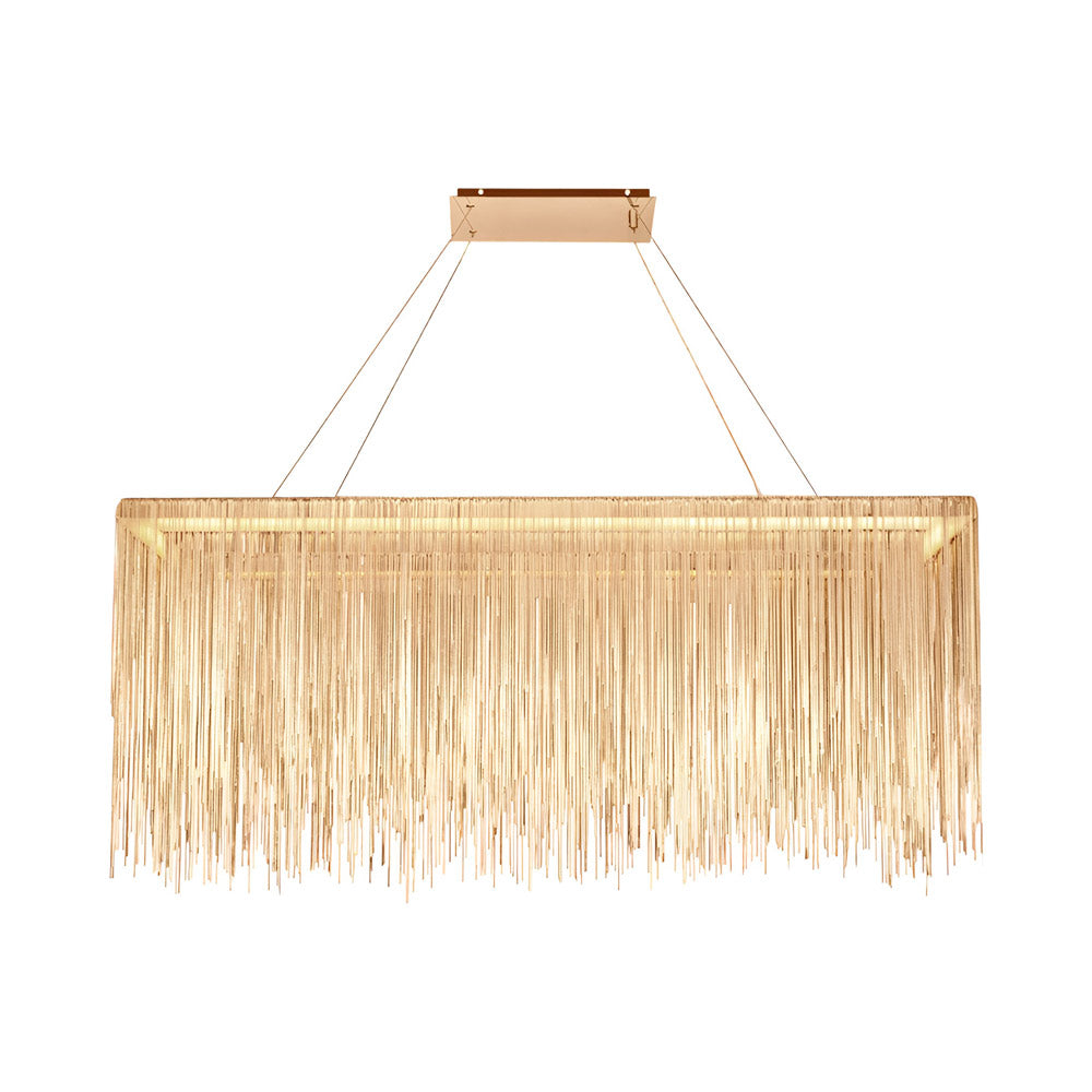 Fountain Ave. LED Chandelier in Gold.