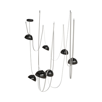 Fremont G102 LED Chandelier in Ivory (7-Light).