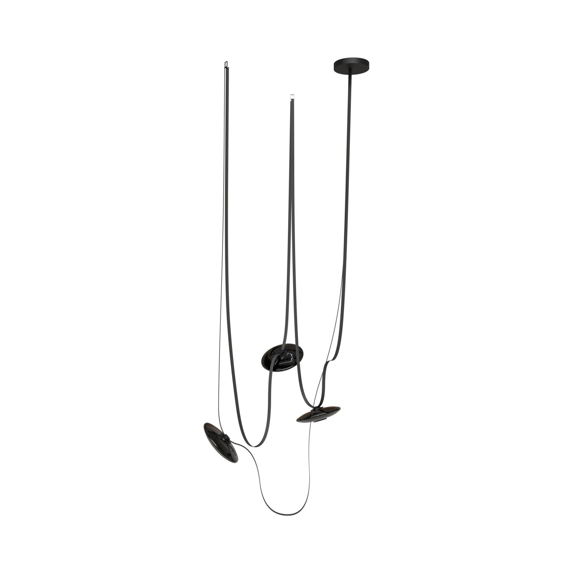 Fremont G20 LED Chandelier in Smoke/Black (3-Light).