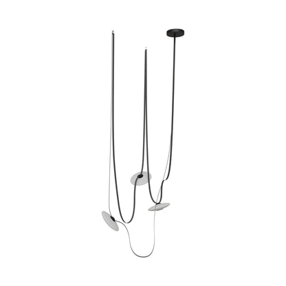 Fremont G20 LED Chandelier in White/Black (3-Light).