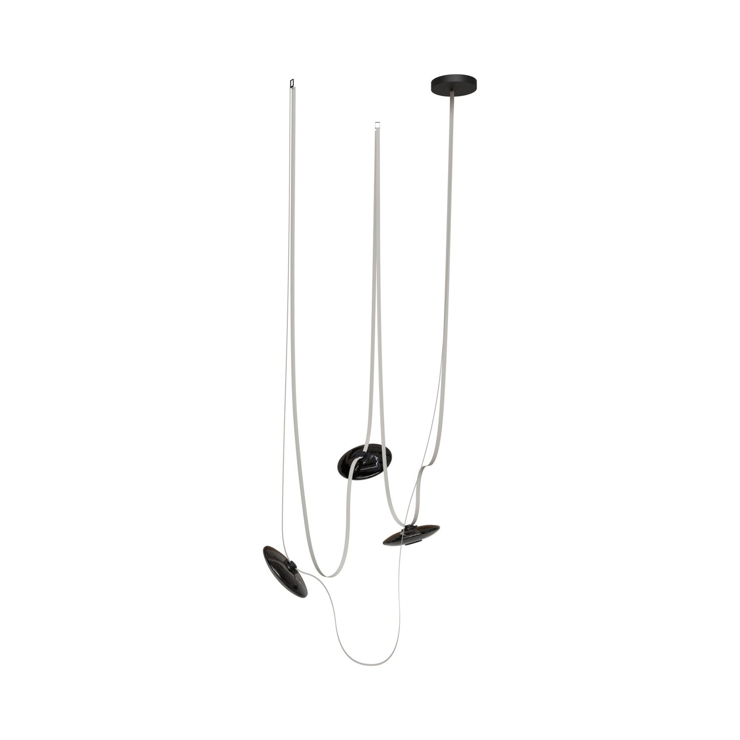 Fremont G20 LED Chandelier in Smoke/Ivory (3-Light).