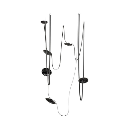 Fremont G20 LED Chandelier in Smoke/Black (5-Light).