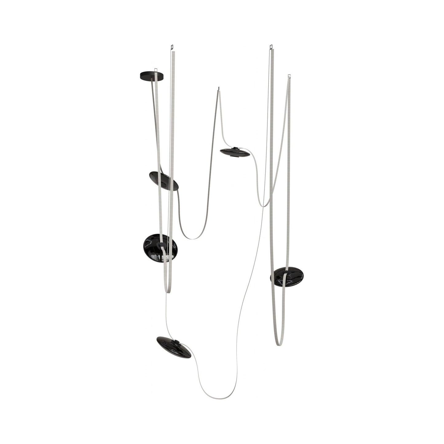 Fremont G20 LED Chandelier in Smoke/Ivory (5-Light).