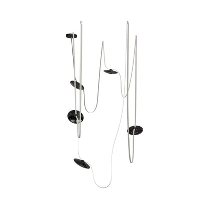 Fremont G20 LED Chandelier in Smoke/Ivory (5-Light).