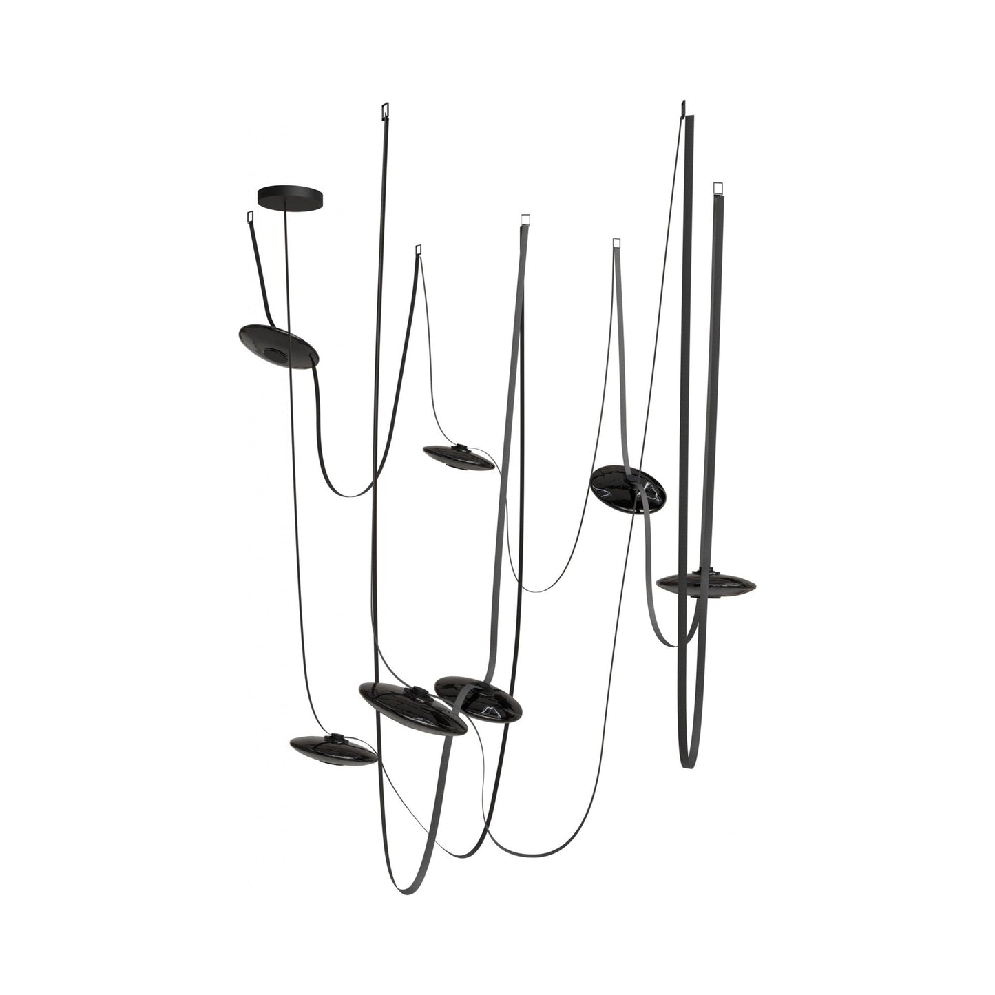 Fremont G20 LED Chandelier in Smoke/Black (7-Light).
