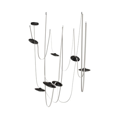 Fremont G20 LED Chandelier in Smoke/Ivory (7-Light).