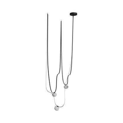 Fremont G301 LED Chandelier in Black (3-Light).