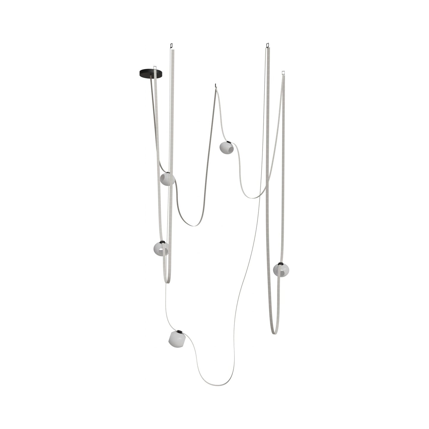 Fremont G301 LED Chandelier in Ivory (5-Light).