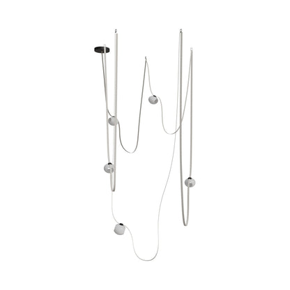 Fremont G301 LED Chandelier in Ivory (5-Light).