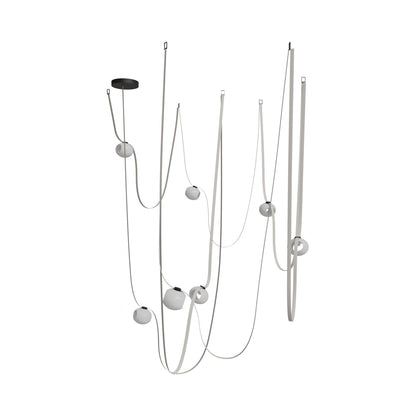 Fremont G301 LED Chandelier in Ivory (7-Light).