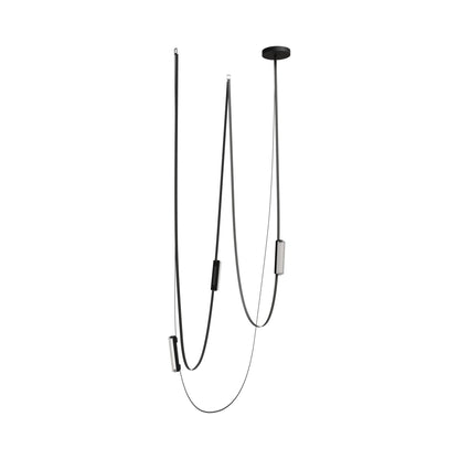 Fremont G400 LED Chandelier in Black (3-Light).