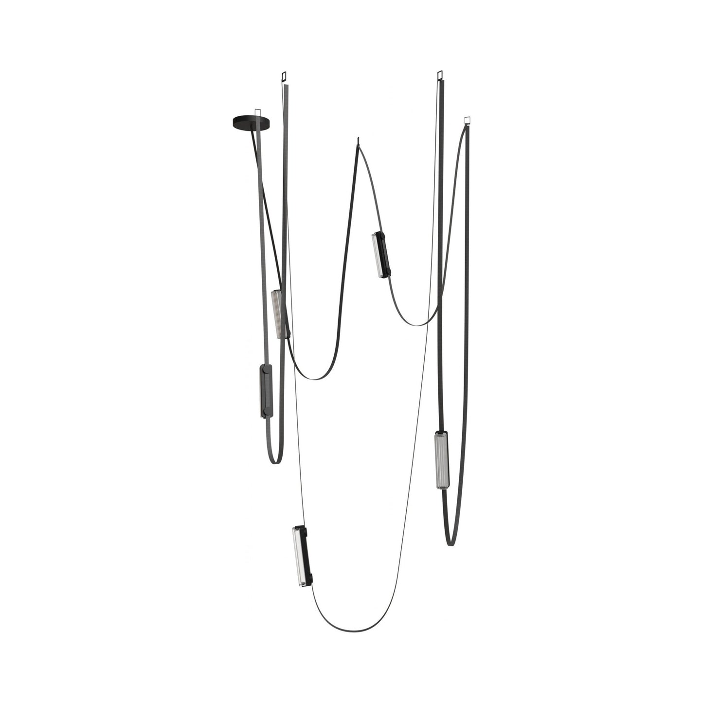 Fremont G400 LED Chandelier in Black (5-Light).
