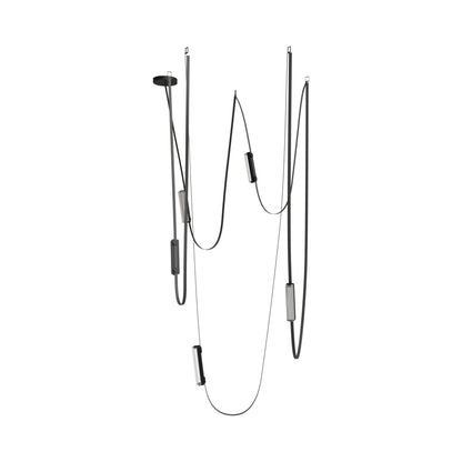 Fremont G400 LED Chandelier in Black (5-Light).