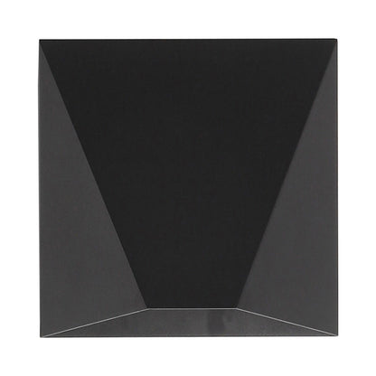 Avenue Geometric Outdoor LED Wall Light in Black.