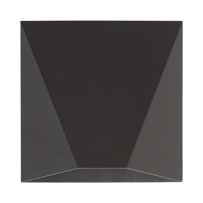 Avenue Geometric Outdoor LED Wall Light in Dark Bronze.
