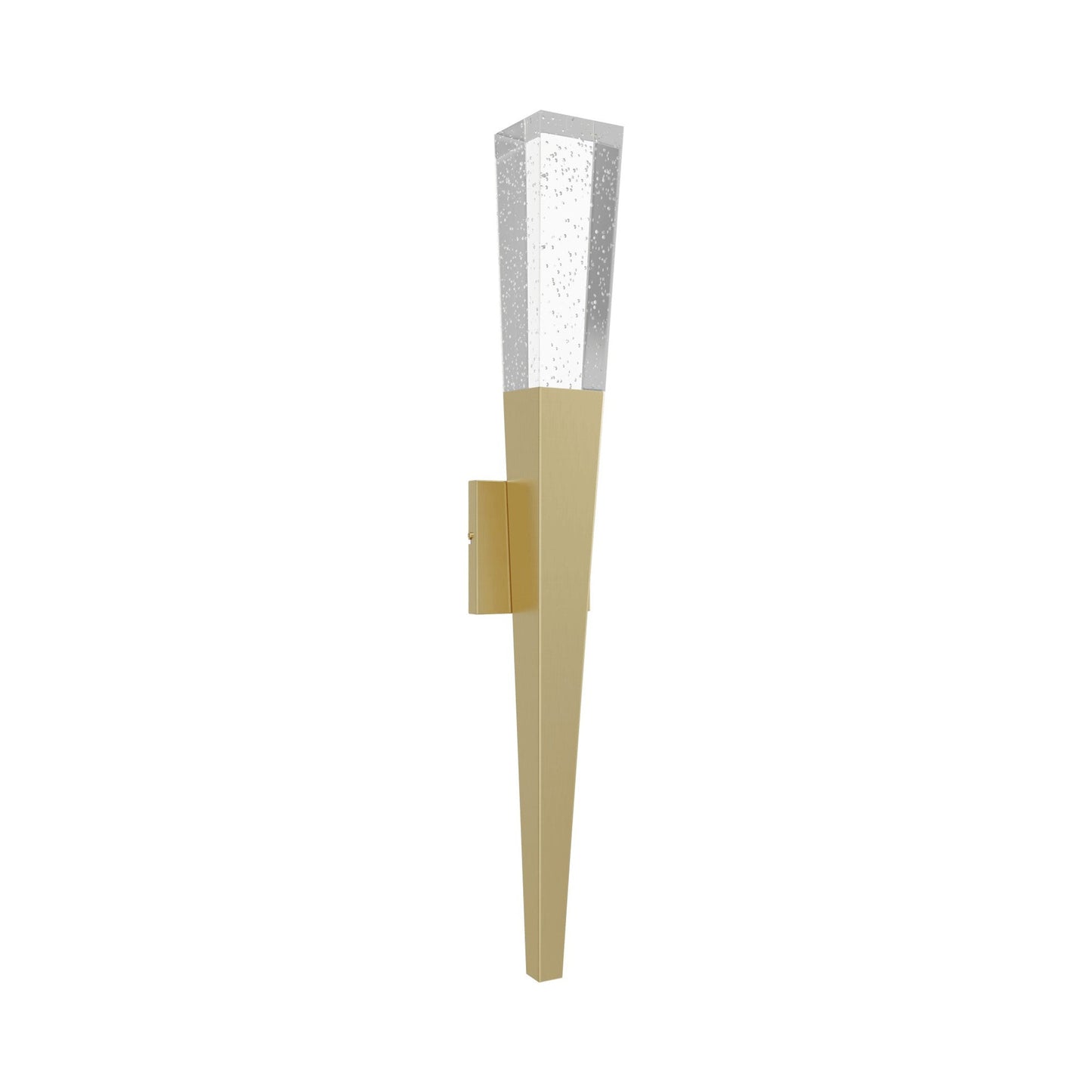 Glacier HF3040 Wall Light in Brushed Brass.