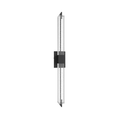 Glacier Rectangular LED Wall Light in Black (39-Inch).