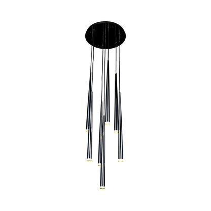Highland Ave. Pendant Light in Black (7-Light).