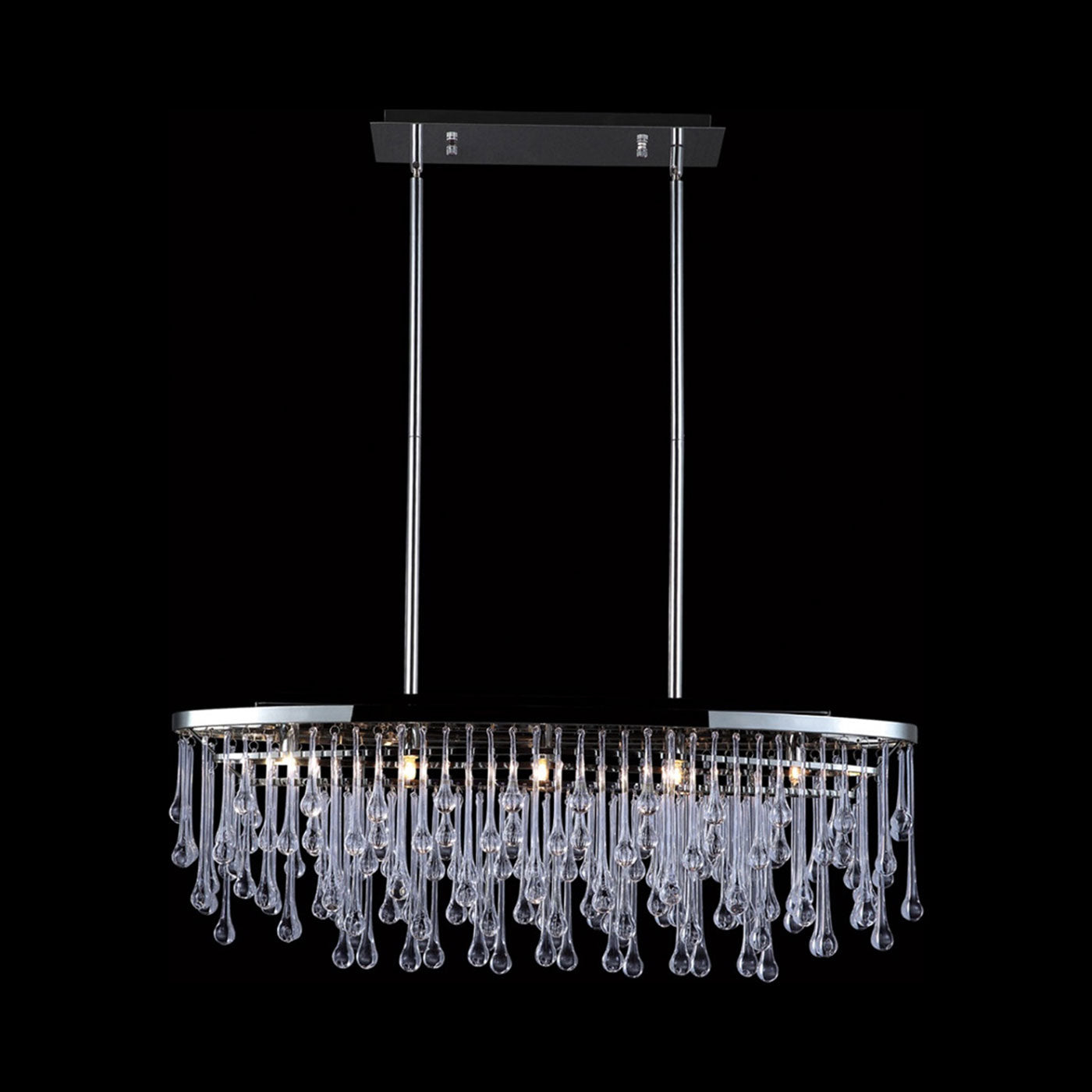 Hollywood Blvd. Oval Chandelier.