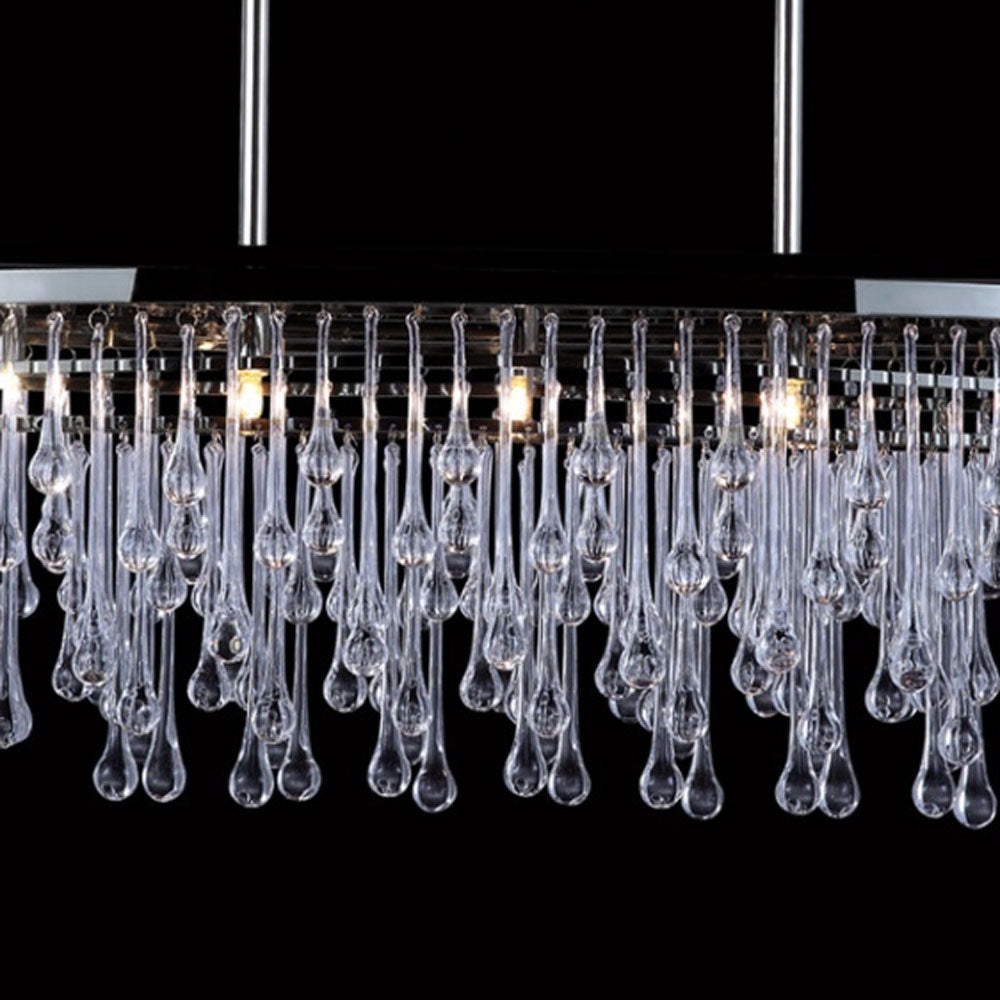 Hollywood Blvd. Oval Chandelier in Detail.
