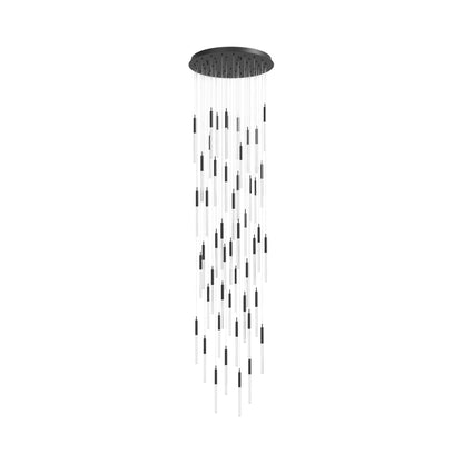 Main St. Chandelier in Black/Snow Acrylic (51-Light).