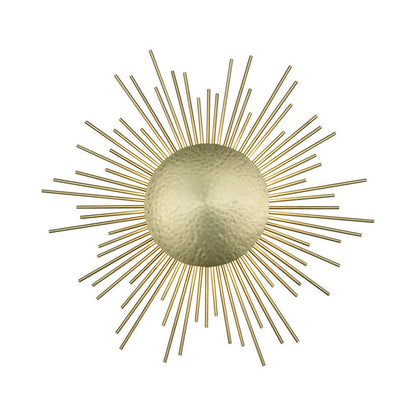 Marquee St. Wall Light in Hammered Brushed Brass.
