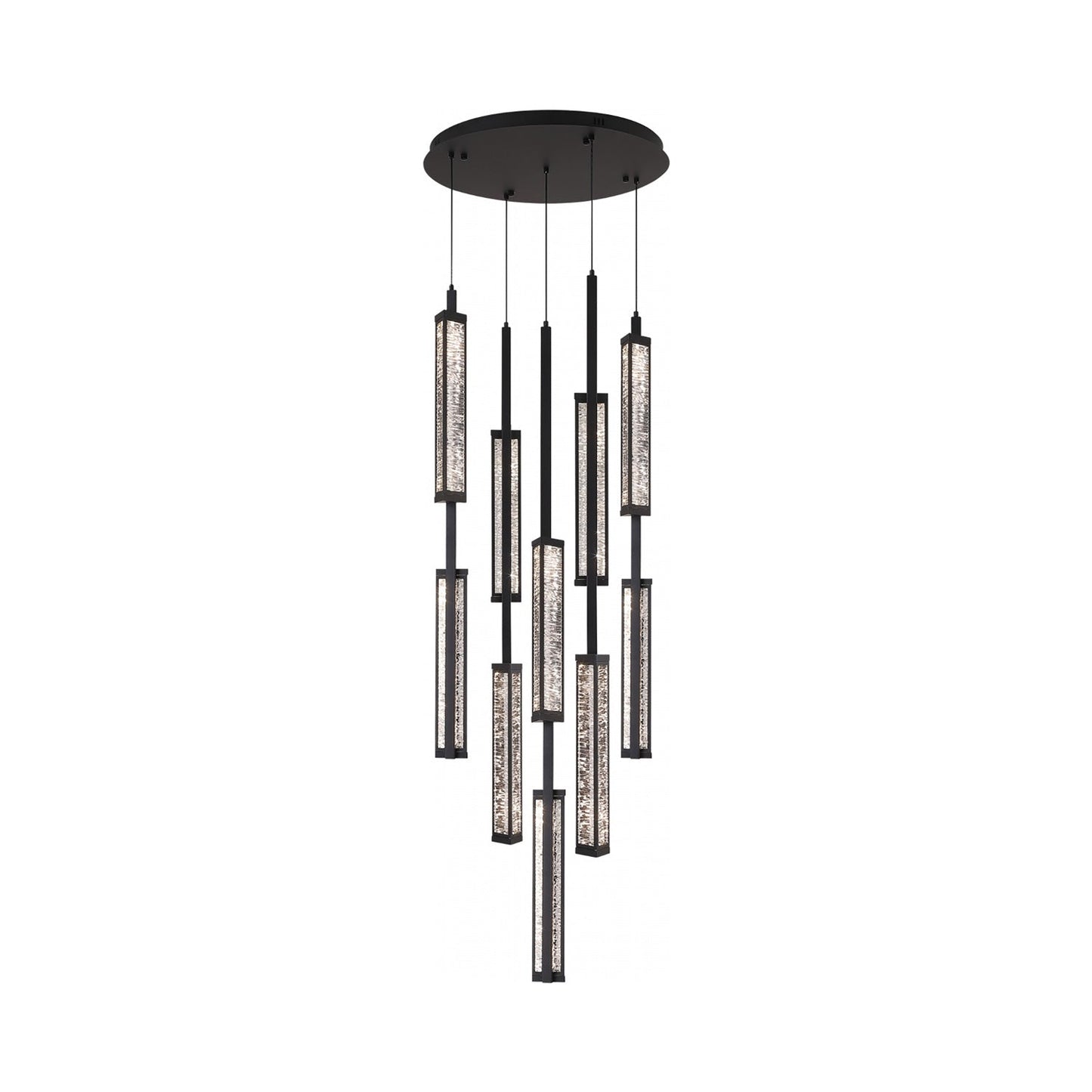 Metropole LED Multi Light Pendant Light (10-Light).