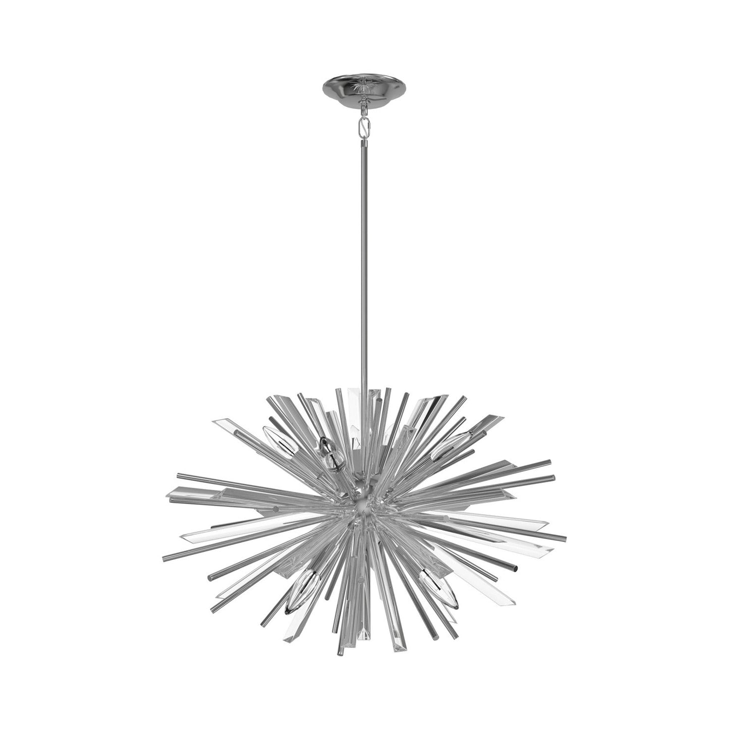 Palisades Avenue Pendant Light in Chrome (6-Light).