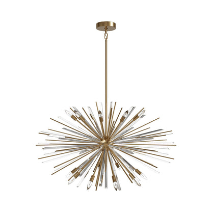 Palisades Avenue Pendant Light in Aged Brass (18-Light).