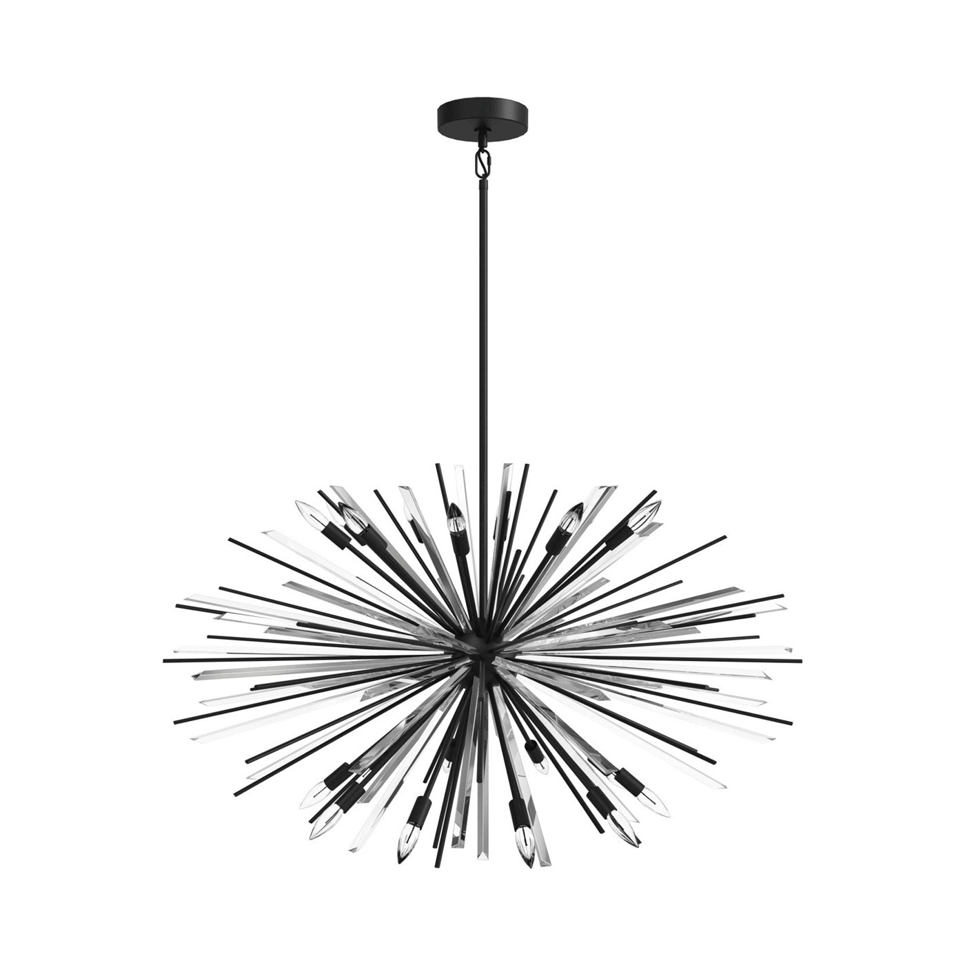 Palisades Avenue Pendant Light in Black (18-Light).