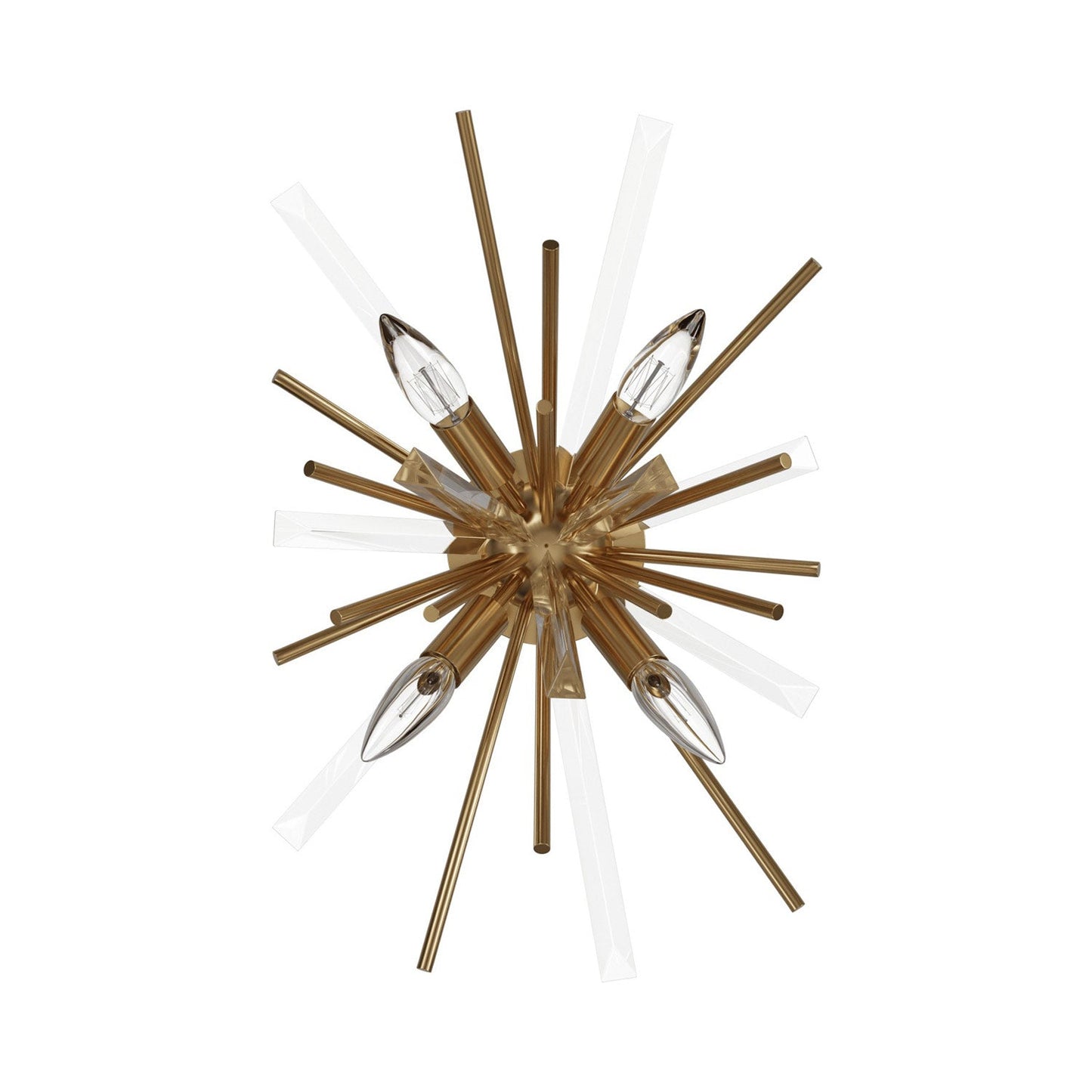 Palisades Avenue Wall Light in Aged Brass.