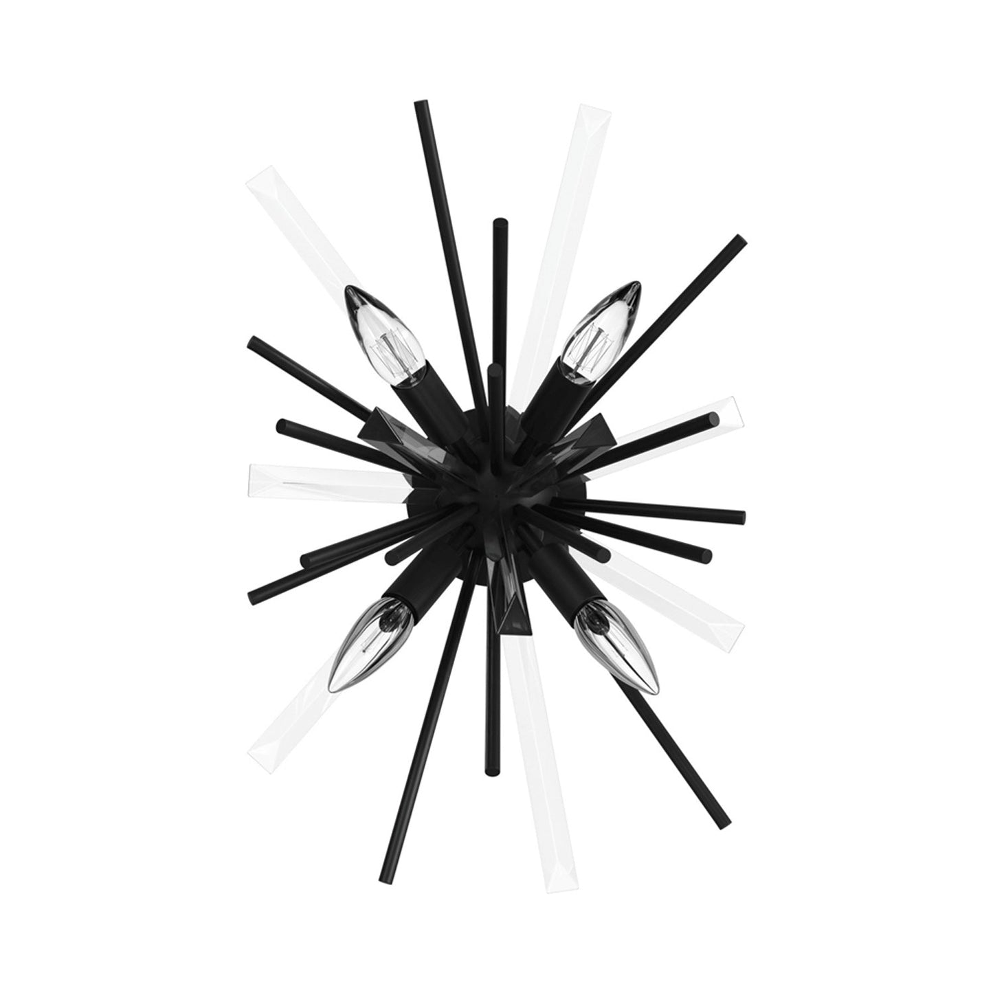 Palisades Avenue Wall Light in Black.