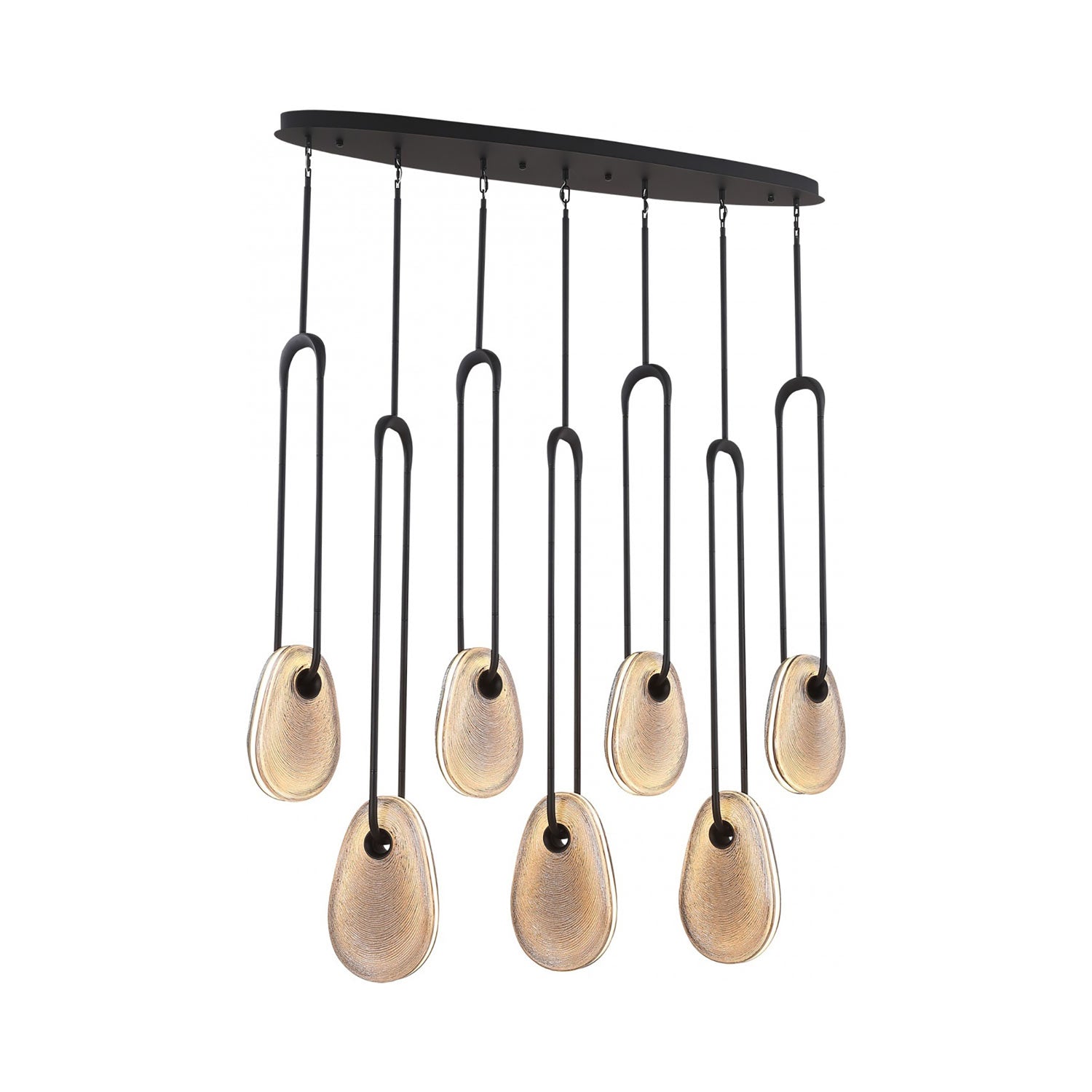 Palmea LED Linear Pendant Light in Detail.
