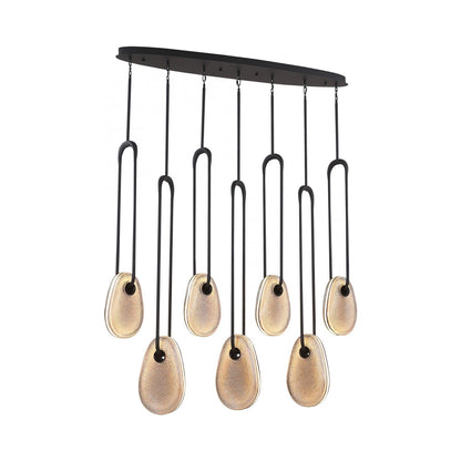 Palmea LED Linear Pendant Light in Detail.