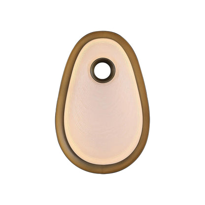 Palmea LED Wall Light in Aged Brass (9-Inch).