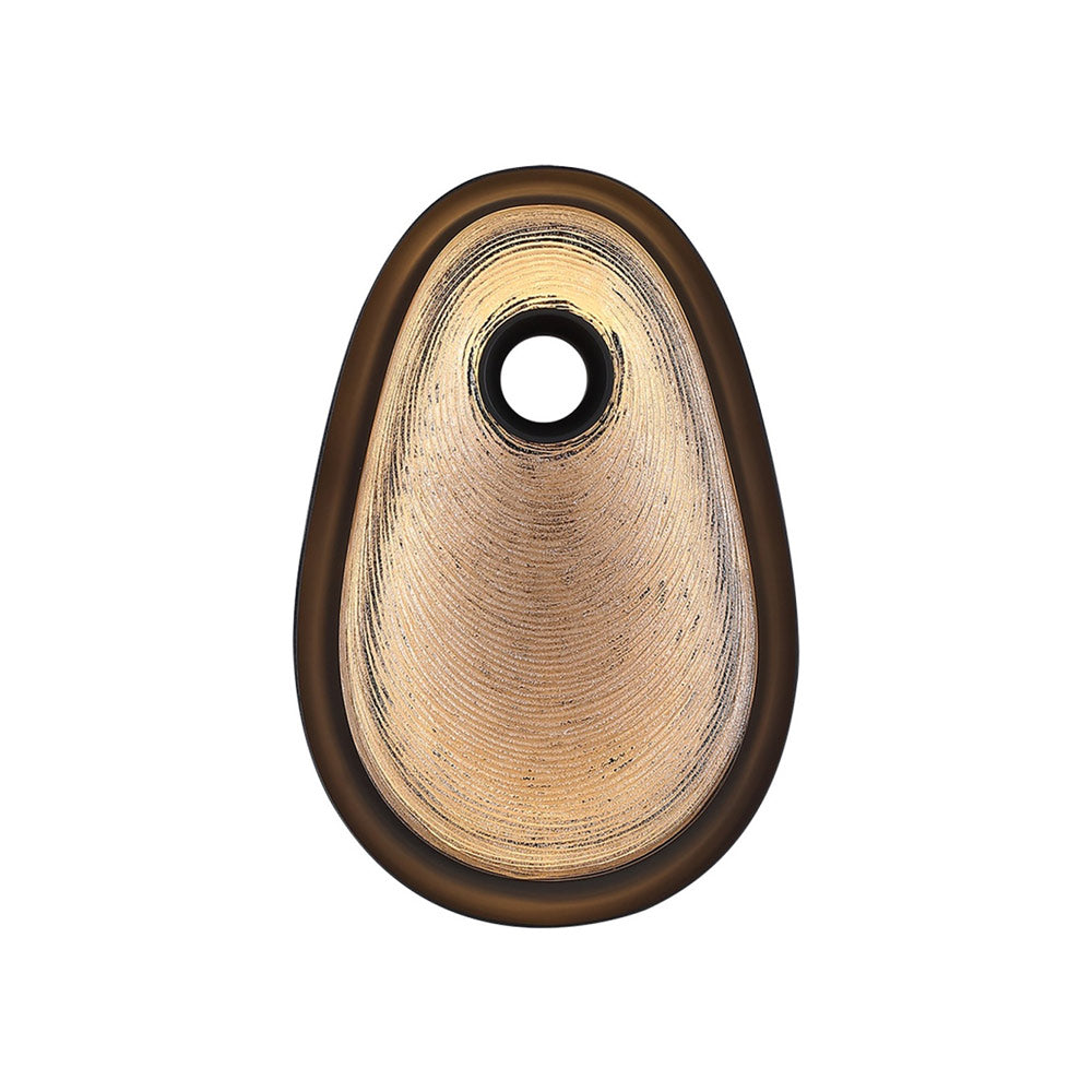 Palmea LED Wall Light in Matte Black (9-Inch).