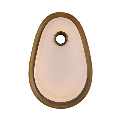 Palmea LED Wall Light in Aged Brass (15.5-Inch).