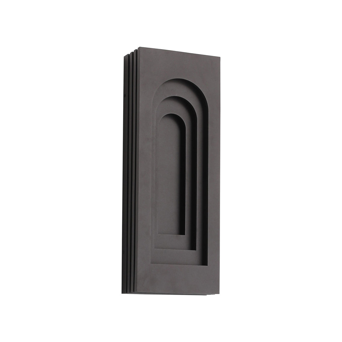 Avenue Rectangular Curved Top Outdoor LED Wall Light.