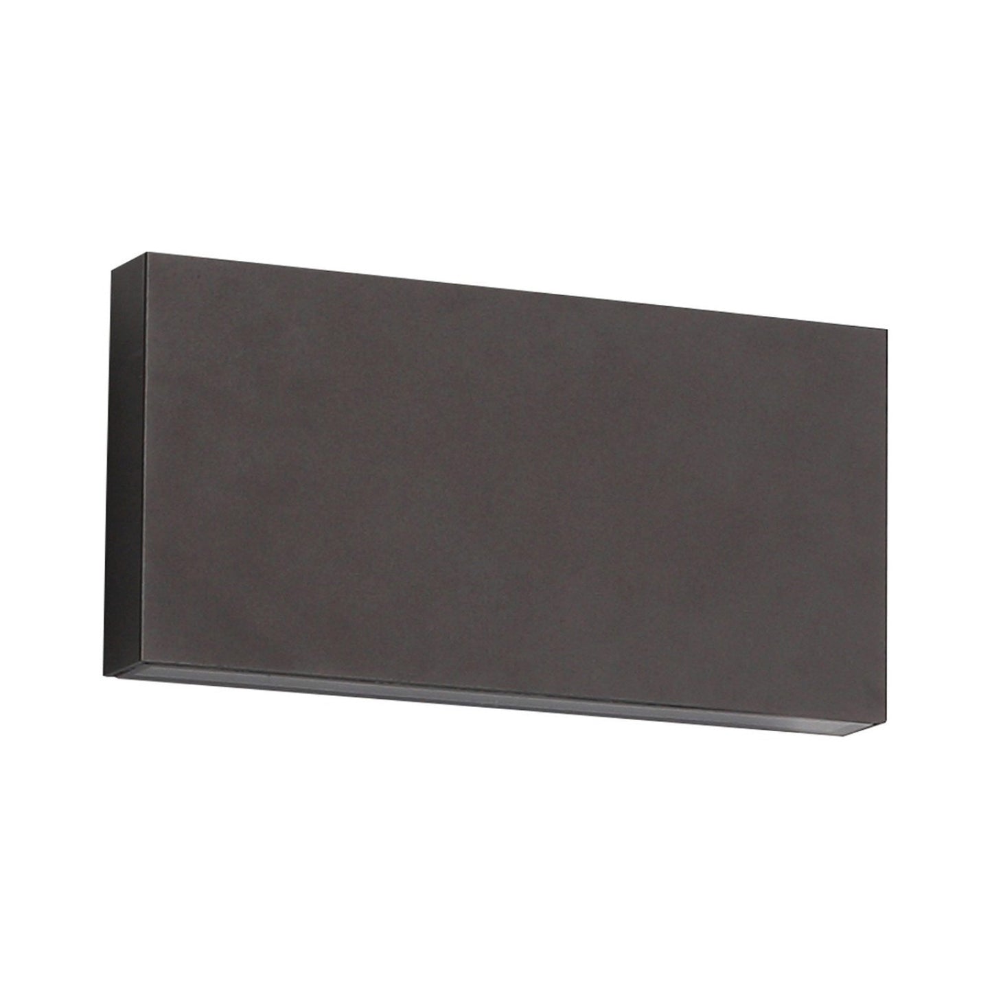 Avenue Rectangular Up Down Outdoor LED Wall Light in Black.