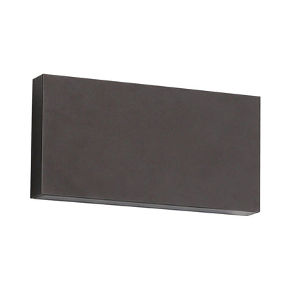 Avenue Rectangular Up Down Outdoor LED Wall Light in Black.