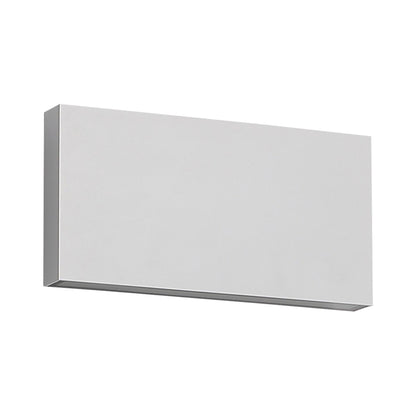 Avenue Rectangular Up Down Outdoor LED Wall Light in White.