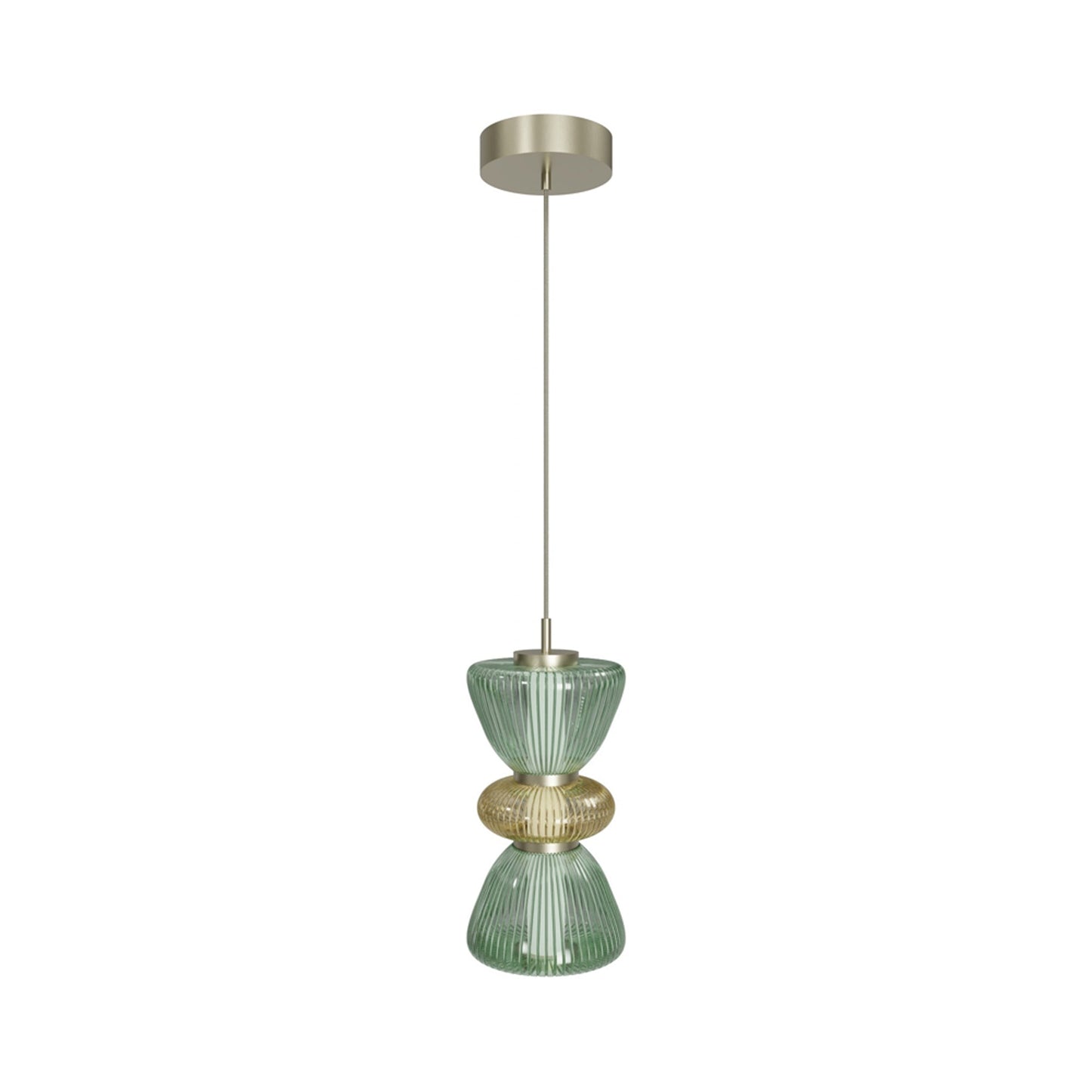 Rosewood Pendant Light in Green.