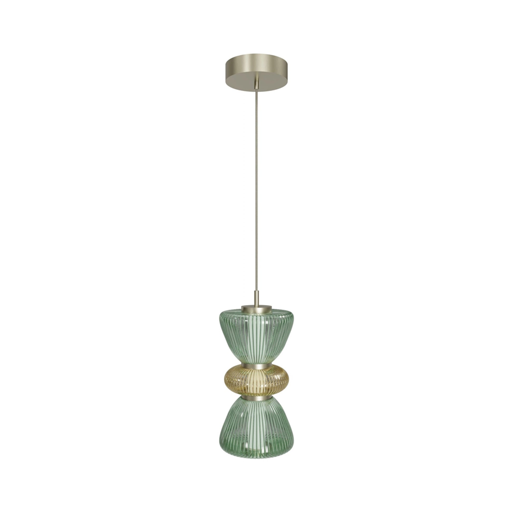 Rosewood Pendant Light in Green.