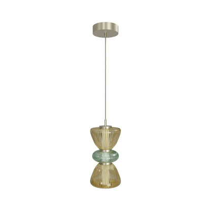 Rosewood Pendant Light in Yellow.